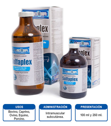 Mediker sulfaplex inyectable